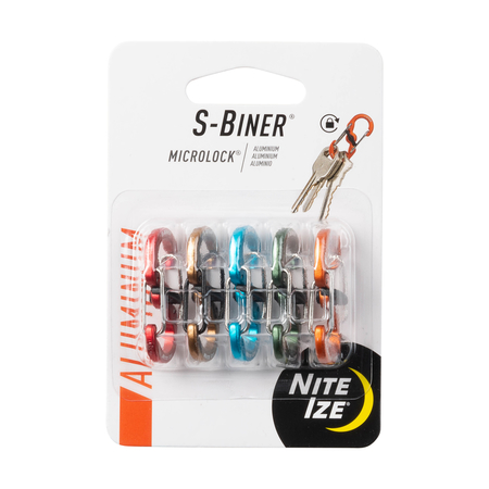 NITE IZE S-BINER MICRO ASSRTD 5PK LSBMA-A2-5R7